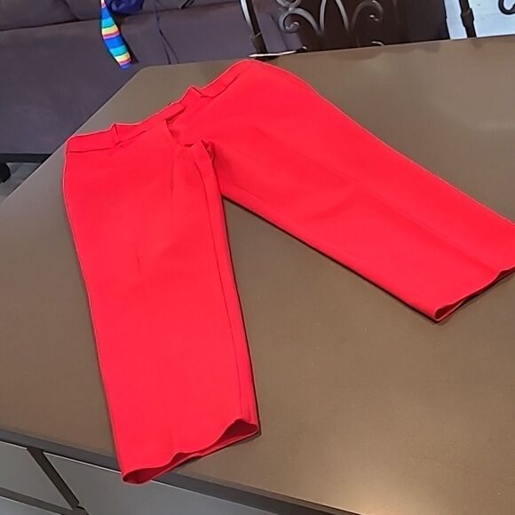 Liz Claiborne Career sz 10 classic cabaret red pants NWT - Picture 1 of 8